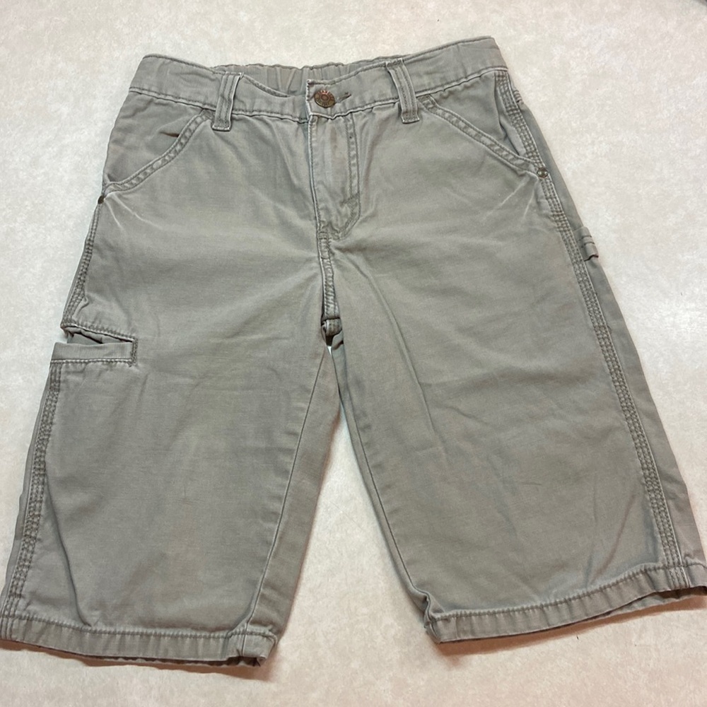 Wrangler Hero Originals Cargo Shorts Army Green Khaki Size 8